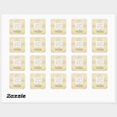 オーダーメイド 名前入り 結婚記念日の祝福 スクエアシール (シート)