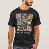 オーダーメイド 名前入り 9枚 写真コラージュ Tシャツ (正面)
