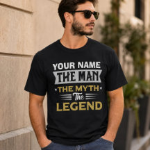 オーダーメイド 名前入り The Man The Myth The Legend Tシャツ