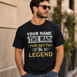 オーダーメイド 名前入り The Man The Myth The Legend Tシャツ