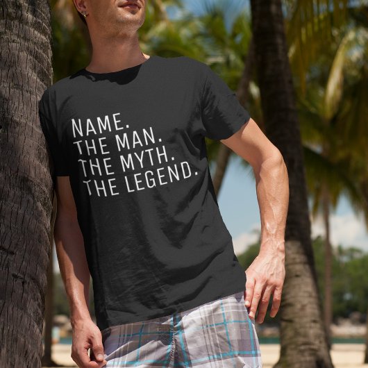 オーダーメイド 名前入り The Man The Myth The Legend Tシャツ