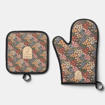 オーダーメイド 名前+イニシャル入り フラワー柄