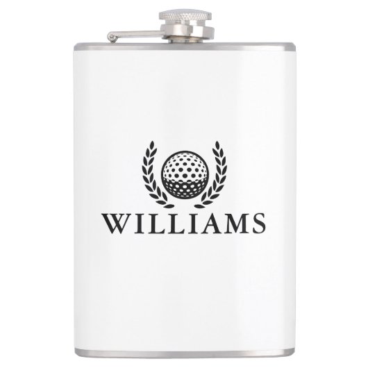 オーダーメイド 名前 モノグラム ゴルフボール フラスク (正面)