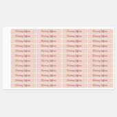 オーダーメイド 名前 レター H ゴールド フォイル ブラッシュ ピンク ローズ ラベル (シート)