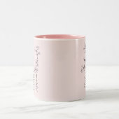 オーダーメイド 名前 桜 3月 誕生花 ツートーンマグカップ (中央)