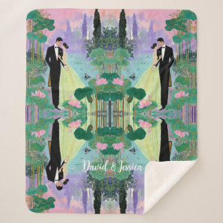 ♥️ オーダーメイド 名前 湖 キス シェルパ ブランケット – ハグ