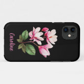 オーダーメイド 名前 花 フラワー デザイン Case-Mate iPhoneケース (裏面(横))