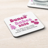 オーダーメイド 名前 Bunco Babes コースター (左側)