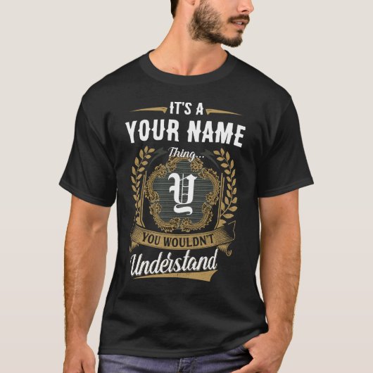 オーダーメイド 名前Tシャツ カスタム ファミリーネーム Tシャツ (正面)