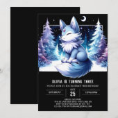 オーダーメイド 夢幻のオオカミ誕生日 招待状 (正面/裏面)