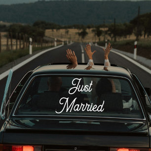 オーダーメイド 夫婦になった 車 結婚式 バナー ウィンドウサイン