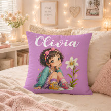 オーダーメイド 女の子の名前枕 かわいい子供へのギフト
