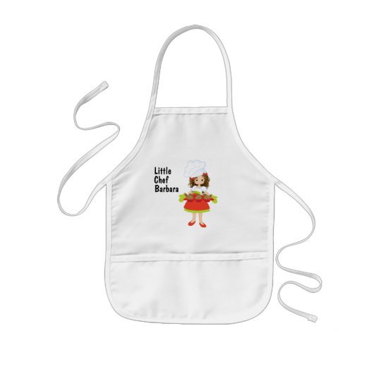 オーダーメイド 女の子 幼児用 ベーキング 子供用エプロン (正面)