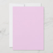オーダーメイド 女子 ボウリング 誕生日 招待状 (裏面)