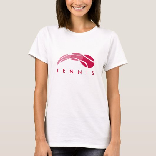オーダーメイド 女性用テニスシャツ Tシャツ (正面)