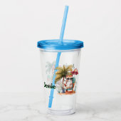 オーダーメイド 子供用 ビーチコーマー 猫 アクリルタンブラー (裏面)