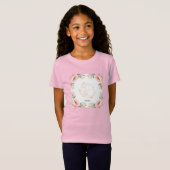 オーダーメイド 子猫 フラワー キッズTシャツ - ママと  Tシャツ (正面フル)