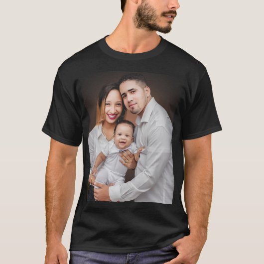 オーダーメイド 家族写真 Tシャツ (正面)