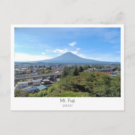 オーダーメイド 富士山 日本 ポストカード (正面)