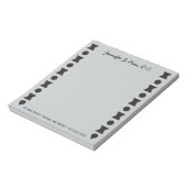 オーダーメイド 幾何学的な脊椎のメモ帳 ノートパッド (回転)