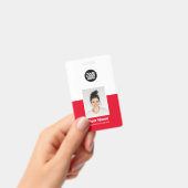 オーダーメイド 従業員 写真付き 社員 IDカード セキュリティバッジ バッジ (手持ち)