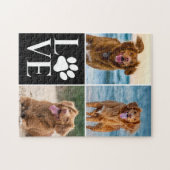 オーダーメイド 愛犬フォトコラージュ ジグソーパズル (横)