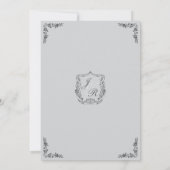 オーダーメイド 手描き 会場 マナー イラスト 結婚式 招待状 (裏面)