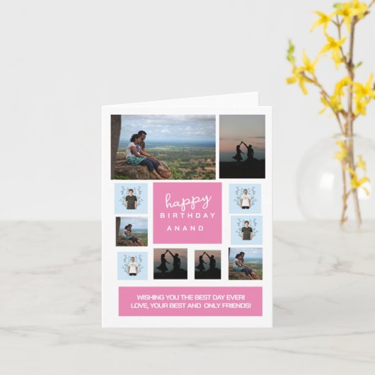 オーダーメイド - 折り畳まれたグリーティングカード カード (黄色い花)