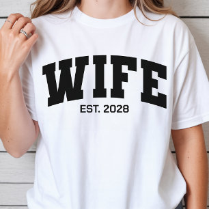 オーダーメイド 新婚夫婦おそろいシャツ、妻 夫へのプレゼント Tシャツ