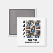 オーダーメイド 新年9枚フォトコラージュ マグネット (正面/裏面)
