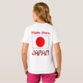 オーダーメイド 日本の遺産 ガールズ Tシャツ (裏面フル)