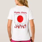 オーダーメイド 日本の遺産 ガールズ Tシャツ (裏面)