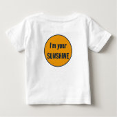 オーダーメイド 曼荼羅デザイン ベビー服 ベビーTシャツ (裏面)