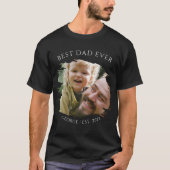 オーダーメイド 最高の父フォトTシャツ Tシャツ (正面)