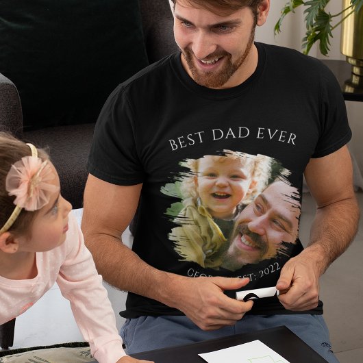オーダーメイド 最高の父フォトTシャツ Tシャツ