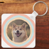 オーダーメイド 柴犬 キーチェーン – 名前 & 写真 (裏面)