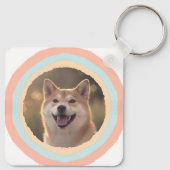 オーダーメイド 柴犬 キーチェーン – 名前 & 写真 (裏面)