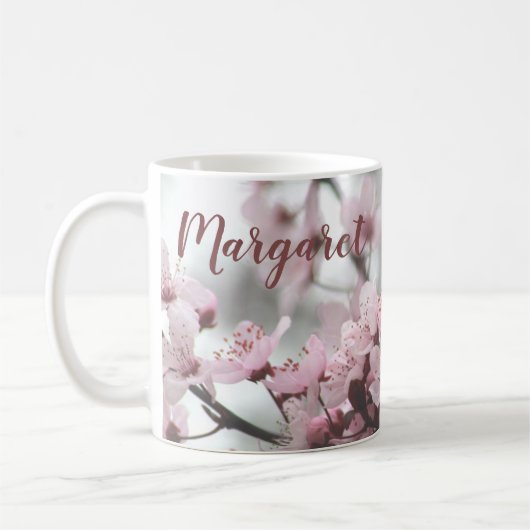 オーダーメイド 桜 コーヒーマグカップ (左)