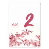 オーダーメイド 桜 テーブルナンバー (正面)