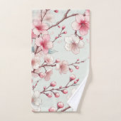 オーダーメイド 桜 バスタオルセット (ハンドタオル)