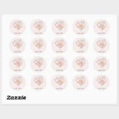 オーダーメイド 桜 フラワー 名前入り ラウンドシール (シート)