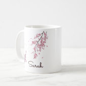 オーダーメイド 桜 名前入り マグカップ (正面左)