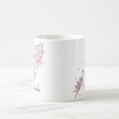 オーダーメイド 桜 名前入り マグカップ (中央)