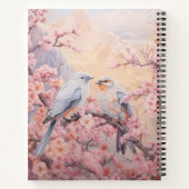 オーダーメイド 桜 鳥 ノートブック (裏面)