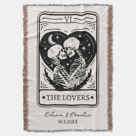 オーダーメイド 死ぬまで Skeleton Lovers タロット スローブランケット