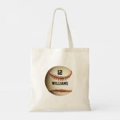 オーダーメイド 氏名 背番号 野球 スポーツ トートバッグ (裏面)