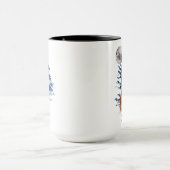 オーダーメイド 水彩キツネ 森のコーヒーマグカップ マグカップ (中央)