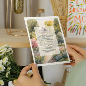 オーダーメイド 水彩画 ディットン マナー ニッカ インビテーション 箔招待状