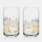 オーダーメイド 水彩画 山 ビール 缶 グラス (右)