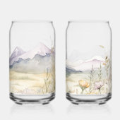 オーダーメイド 水彩画 山 ビール 缶 グラス (裏面)